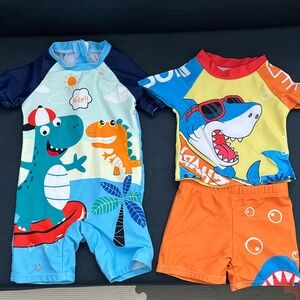 Kids Dinosaur and Shark Swim Set